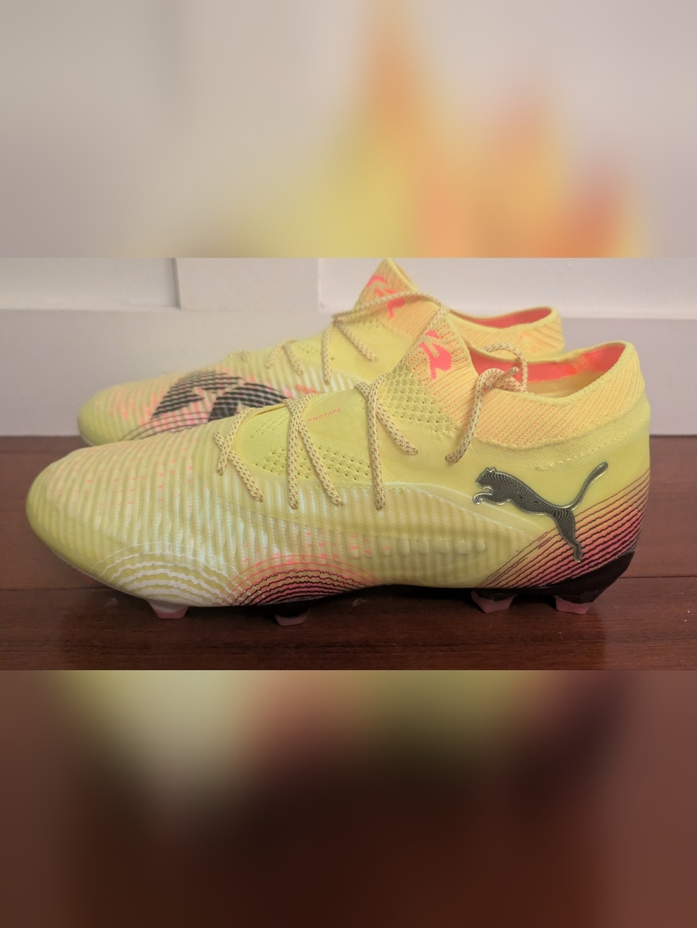 Puma Future 8 Ultimate Elite FG Soccer Cleats Men's 9 Yellow 108138_03
